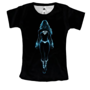Женская 3D футболка Super Woman Neon