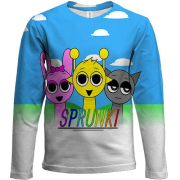 Дитячий 3D лонгслів Sprunki
