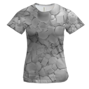 Женская 3D футболка Геометрические фигуры