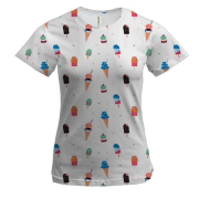 Жіноча 3D футболка з морозивом