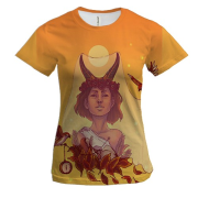 Жіноча 3D футболка зі знаком зодіаку Козеріг