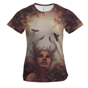 Жіноча 3D футболка зі знаком зодіаку Діва