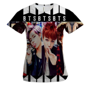 Жіноча 3D футболка з групою БТС (BTS) K-POP