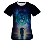 Женская 3D футболка Король Лев АРТ