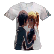 Жіноча 3D футболка з Аніме Закоханою парою