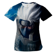 Женская 3D футболка с Какаси Хатакэ (Наруто)