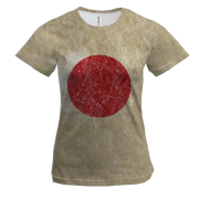 Жіноча 3D футболка з прапором Японії