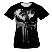 Женская 3D футболка "Punisher"