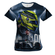 Жіноча 3D футболка з Льюїс Хемілтон