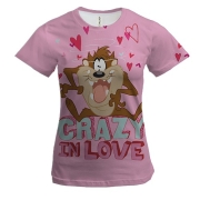 Жіноча 3D футболка Crazy in love