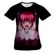 Женская 3D футболка Марин Китагава косплей вампир