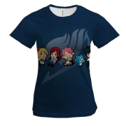 Женская 3D футболка Fairy Tail - Chibi Heroes