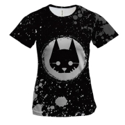 Жіноча 3D футболка лого STRAY у бризках фарби