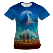 Жіноча 3D футболка No Man