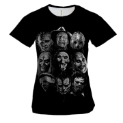 Жіноча 3D футболка Персонажі Хоррорів