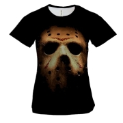 Женская 3D футболка Маска Джейсона