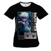 Женская 3D футболка Killua - Hunter x Hunter