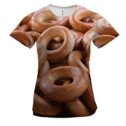 Жіноча 3D футболка з бубликами