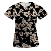 Женская 3D футболка с Микки-Маусами