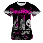 Женская 3D футболка Brawl Stars - Bad Randoms