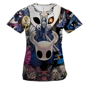 Женская 3D футболка Персонажи игры Hollow Knight