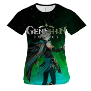 Жіноча 3D футболка Genshin Impact - Аль-Хайтам