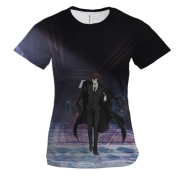 Женская 3D футболка Дазай - Великий из бродячих псов