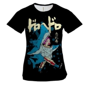 Женская 3D футболка Эбису в костюме акулы - Dorohedoro