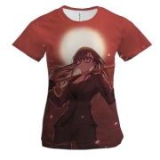 Женская 3D футболка Хидзуру Минаката - Summertime Render