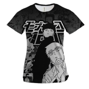 Женская 3D футболка Mob 100, manga