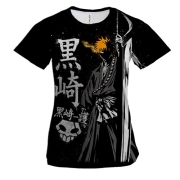 Жіноча 3D футболка Ічиго з мечем - Bleach