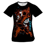 Женская 3D футболка Атакующий силуэт Сёё Хинаты - HAIKYUU!!