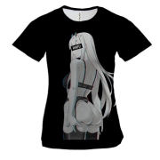 Жіноча 3D футболка 02 Waifu - Darling In The Franxx