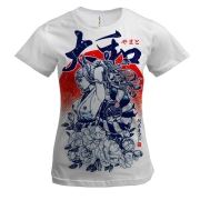 Жіноча 3D футболка Ямато, дівчина самурай - One Piece