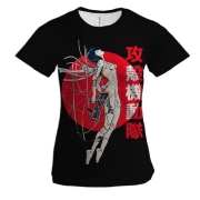 Жіноча 3D футболка Привид у броні