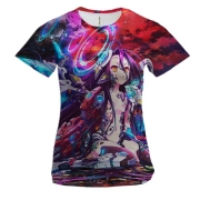 Женская 3D футболка No Game No Life