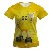 Женская 3D футболка "m&m