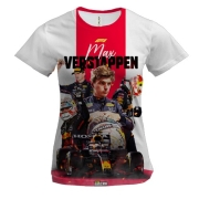 Жіноча 3D футболка F1 Макс Ферстаппен"