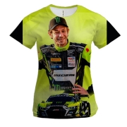 Жіноча 3D футболка "Валентіно Россі"