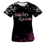 Жіноча 3D футболка Гра в Кальмара - Squid game