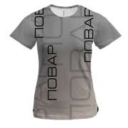 Женская 3D футболка для повара