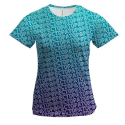 Женская 3D футболка с хештегом #ресторатор