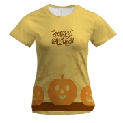 Жіноча 3D футболка Happy Halloween art