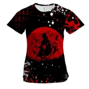 Женская 3D футболка Итачи Учиха (Наруто)