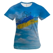 Жіноча 3D футболка Привид Києва АРТ