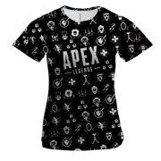 Женская 3D футболка APEX Legends Арт