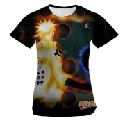 Жіноча 3D футболка Naruto and Sasuke 6
