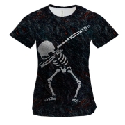 Жіноча 3D футболка Скелет Dab