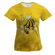 Жіноча 3D футболка з бджолою