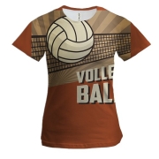 Женская 3D футболка Volleyball